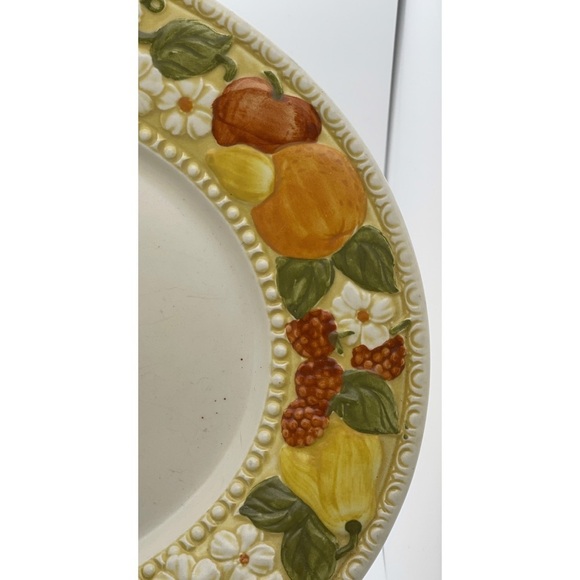 Metlox Della Robbia Vernon Ware Poppytrail 14" Oval Serving Platter - Picture 2 of 4